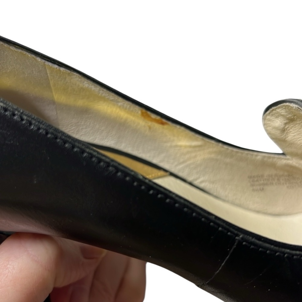 Michael Kors Calf Hair Leopard Print Black Heels - image 7